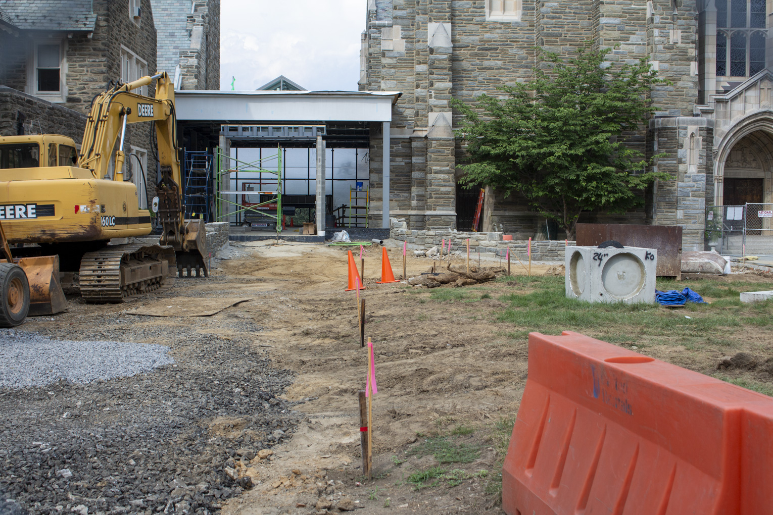 Front of the new Atrium (facing Montgomery Ave.) Outside area of new atrium.