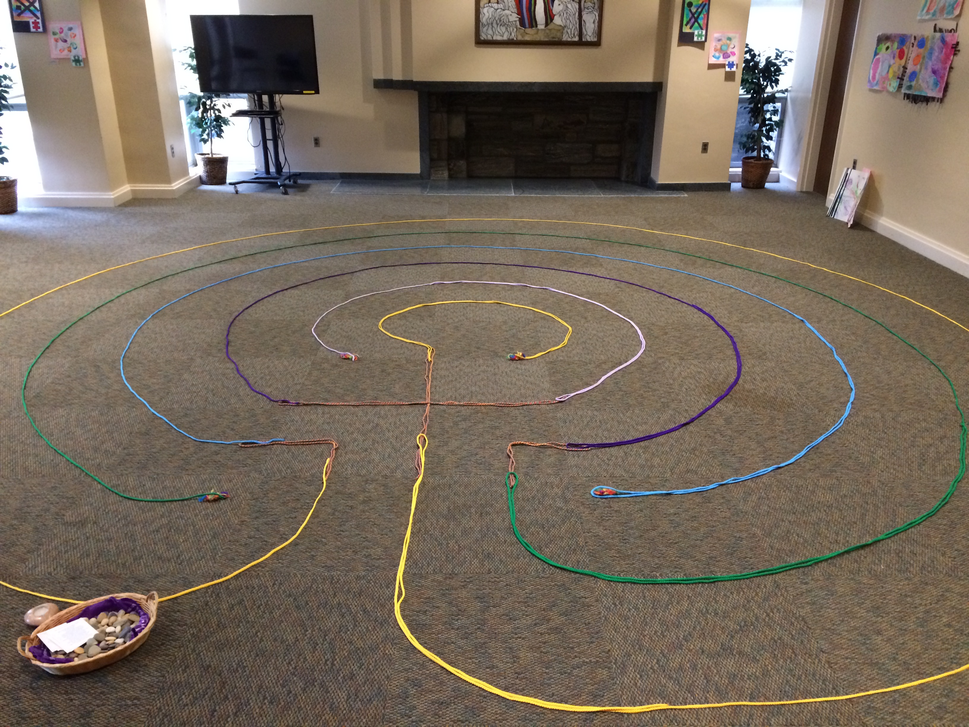 Indoor Rope Labyrinth