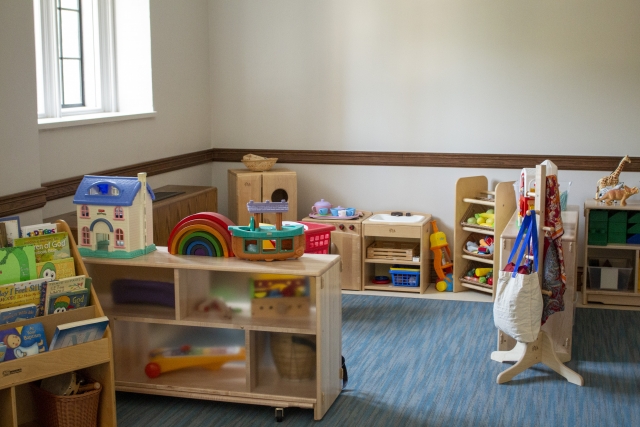 Photo of the nursery room in the Education Building