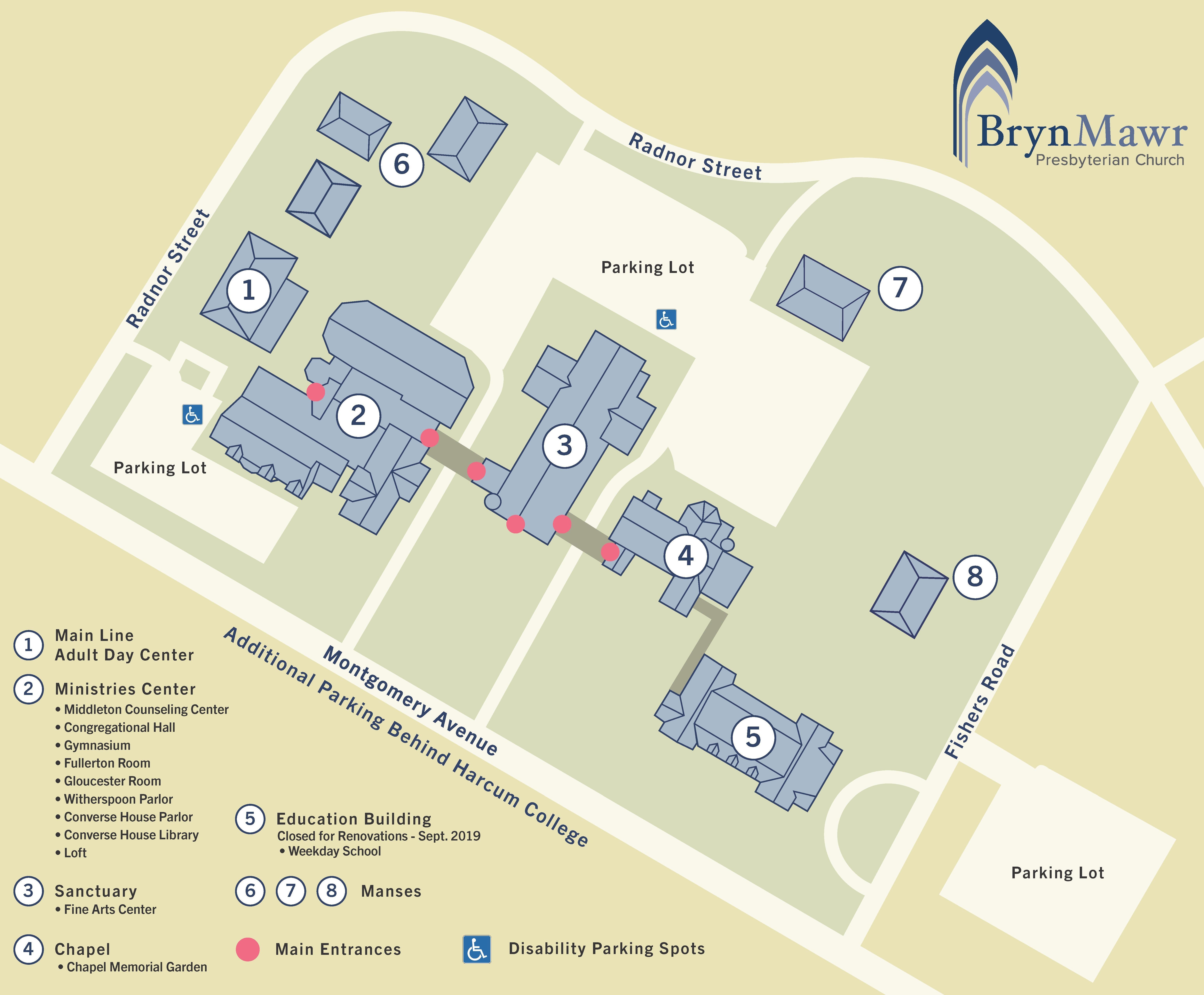 Map of the BMPC Campus.