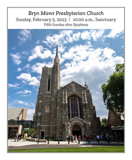 Sunday, February 5, 2023 -10 a.m.  Bulletin