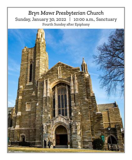 Sunday, January 30, 2022 • 10:00 a.m. Bulletin
